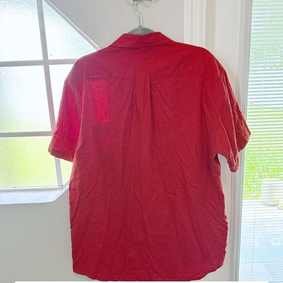 Vintage Tommy Hilfiger Red Orange Polo - Picture 2 of 2